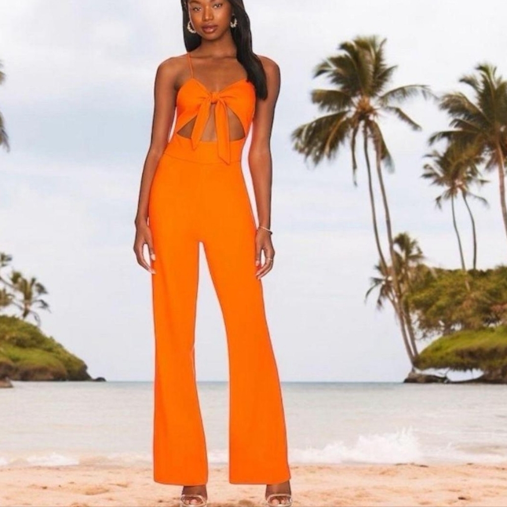 Nwt-LITA by Ciara x Revolve Tie Front Jumpsuit Size Large